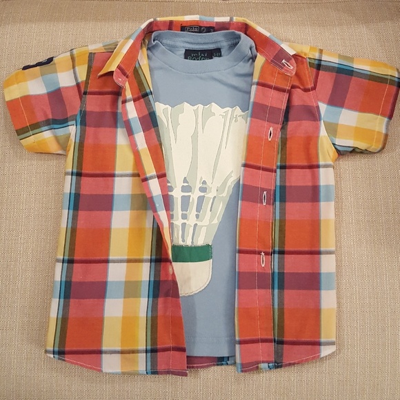 Polo Ralph Lauren BIG PONY Boys' Shirt; Size 4/6 - Picture 2 of 4